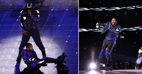 skater fell off stage super bowl|usher super bowl full performance.